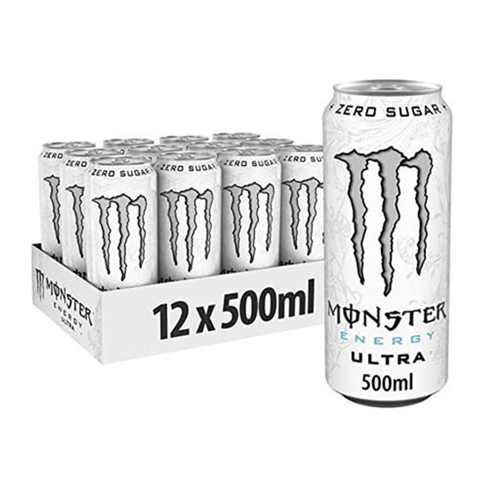 Monster Energy Ultra White Zero Sugar 0,5l 12/1 limenka XXL slika 1