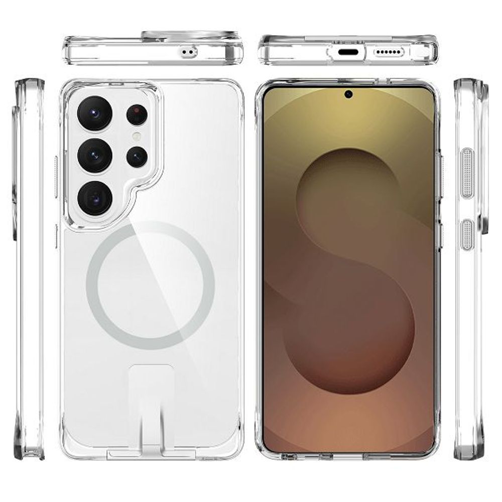 MM TPU SAM GALAXY S26 ULTRA - DROP-PROOF PURE MAGSAFE KICKSTAND Clear slika 5