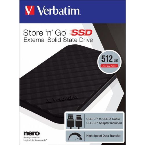 Verbatim Portabl ext. SSD 512G (53250) slika 1