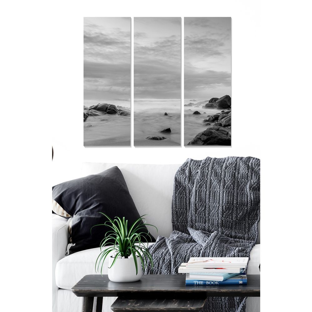 Dekorativna Slika od MDF-a u Više Boja (Set od 3 Komada) - MDF1031262 slika 1
