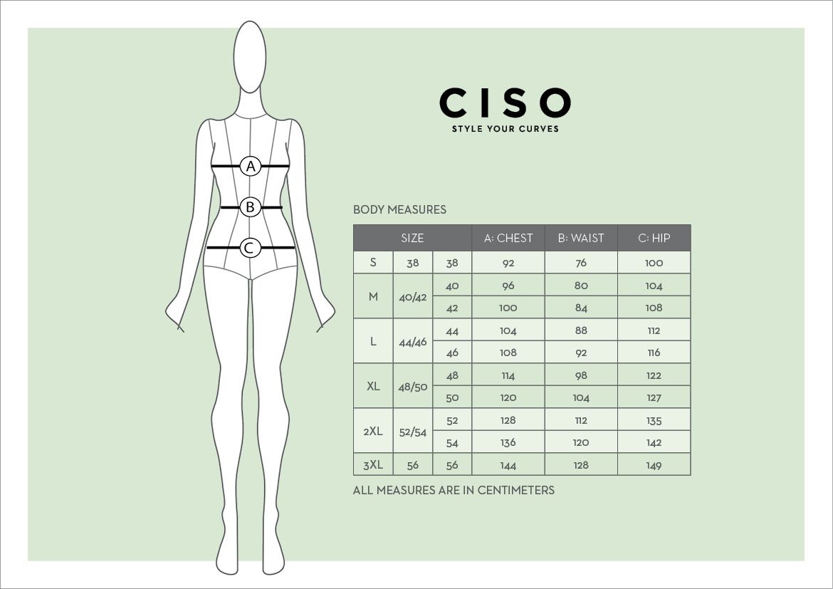 Tablica veličina za brand Ciso