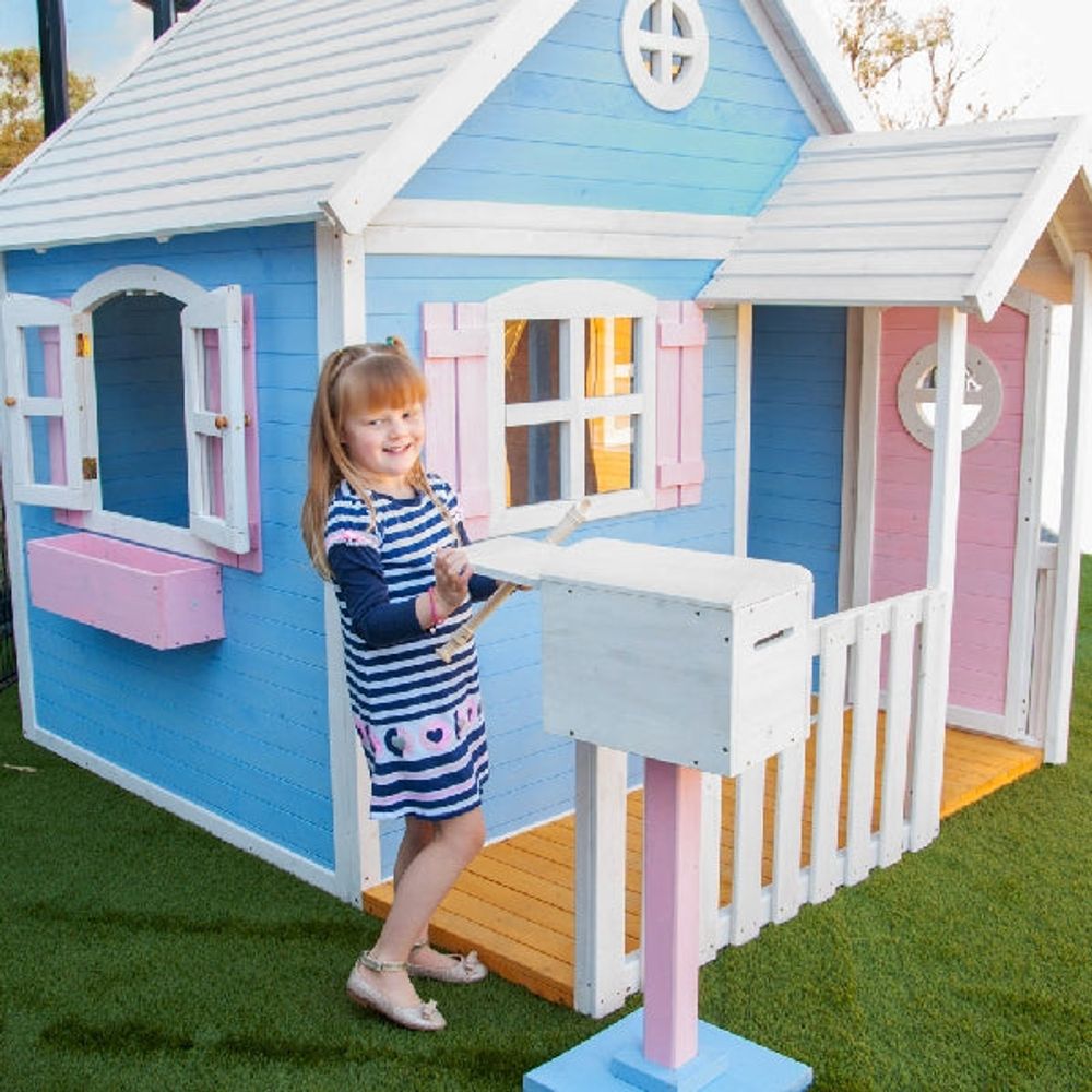 Kinder Home Drvena dječija kućica 194x229x210cm slika 14