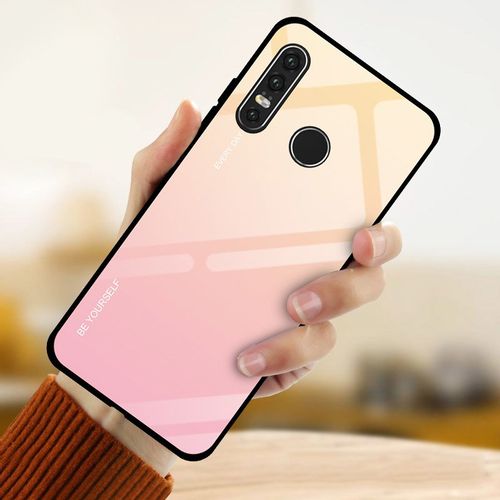 Maskica s kaljenim staklom za Huawei P30 Lite pink slika 2