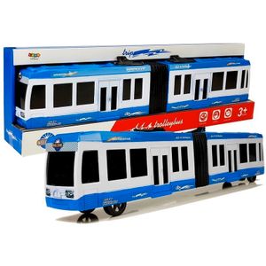 Dječji gradski autobus na frikcijski pogon plavi
