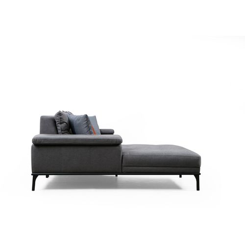 Atelier Del Sofa Kutna garnitura, Sivo, Hollywood Corner Left - Grey slika 12