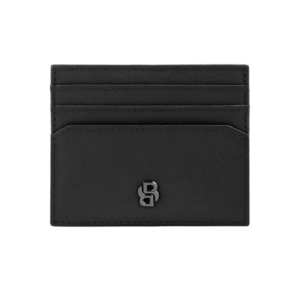 Hugo Boss Držač kartica Double B Saffiano HLC526A crna slika 1