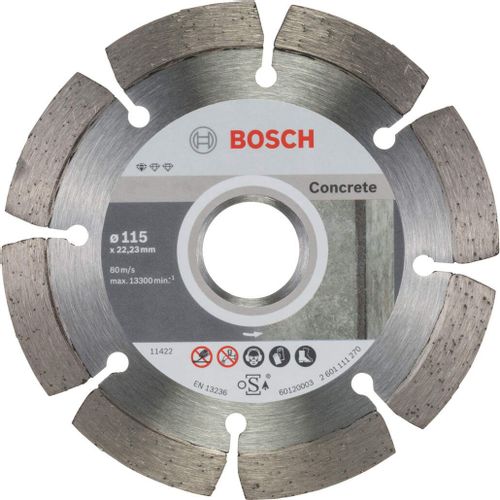 Bosch dijamantska rezna ploča Standard for Concrete 2608603239, 115 x 22,23 x 1,6 x 10 mm slika 1