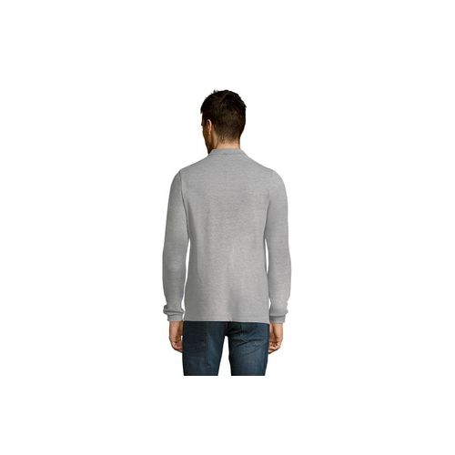 WINTER II muška polo majica sa dugim rukavima - Grey melange, 3XL  slika 4