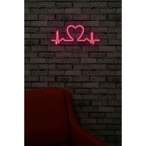 Wallity Love Rhythm - Pink Pink Dekorativna Plastična LED Rasveta slika 2