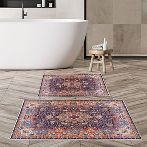 Kt435 Multicolor Bathmat Set (2 Pieces)