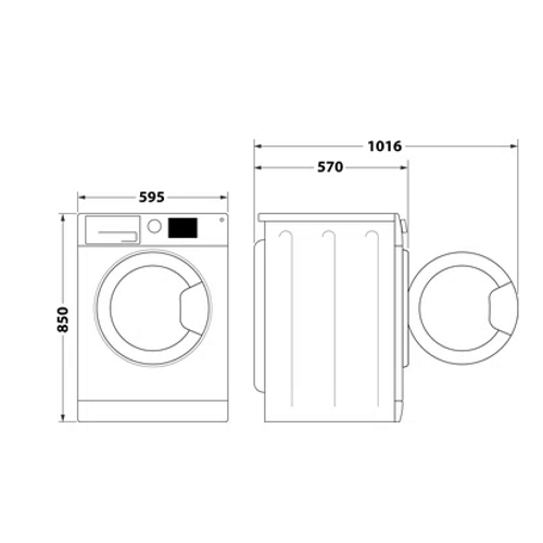 Whirlpool perilica-sušilica rublja FFWDB 864349 BV EE slika 4