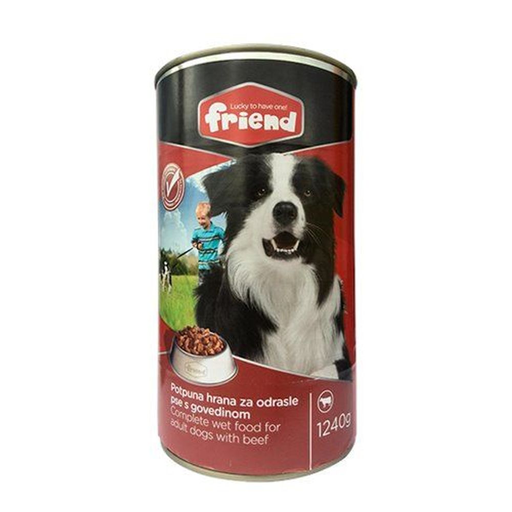 Friend Economy hrana za pse u konzervi Govedina 1240g slika 1