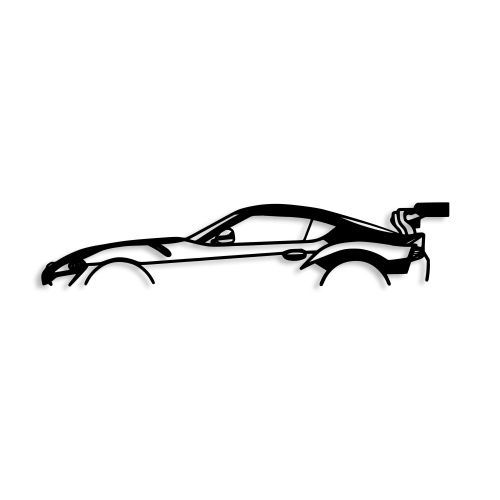 Wallity Metalna zidna dekoracija, Dodge Viper Silhouette slika 4