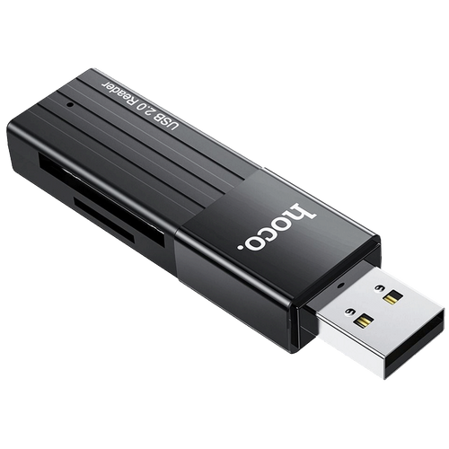 hoco. Čitač kartica, 2u1, USB - HB20 Mindful slika 2