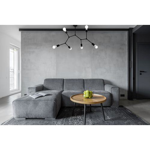 TOOLIGHT CLASSIC BLACK STROPNA SVJETILKA METAL LOFT APP737-6C Crna slika 7