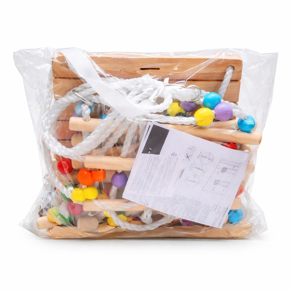 Kinder Home Drvena ljuljačka za djecu do 25kg slika 8