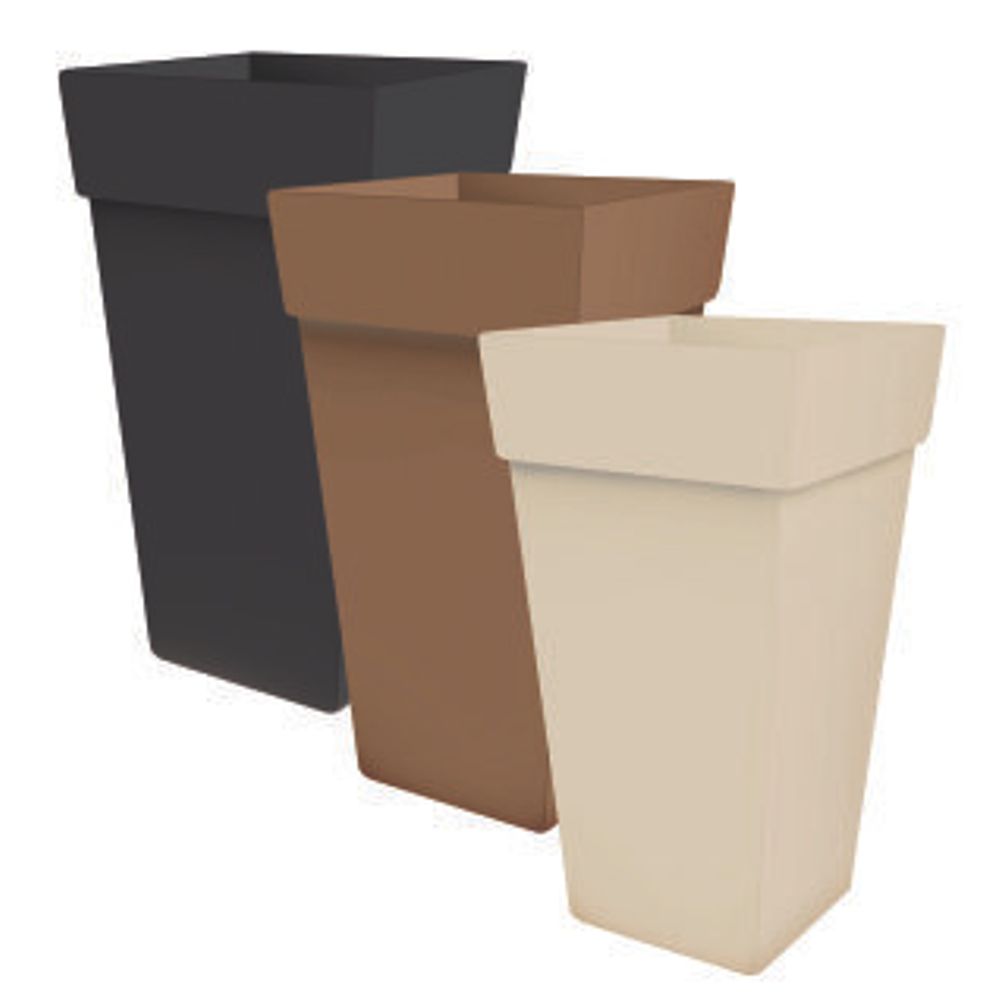 Gardino Saksija Melrose kvadrat 30x30x41 bež slika 2