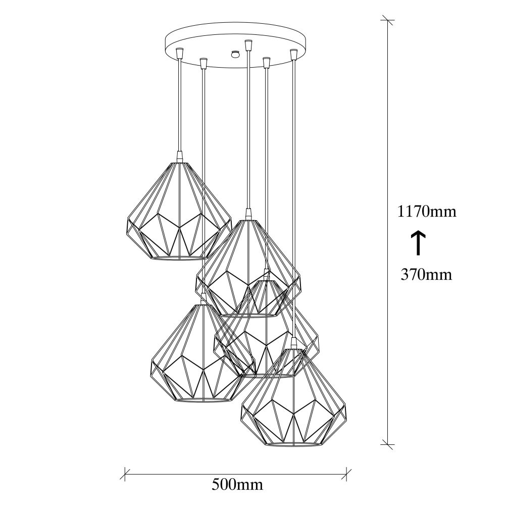 Luster Diamond - 704-5S2 Crni slika 3