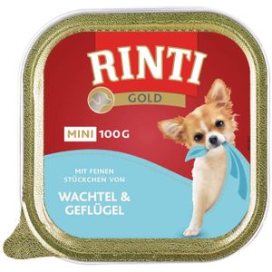 RINTI Gold Mini mit Quail&Geflugel, hrana za pse s mesom prepelice i peradi, 100 g