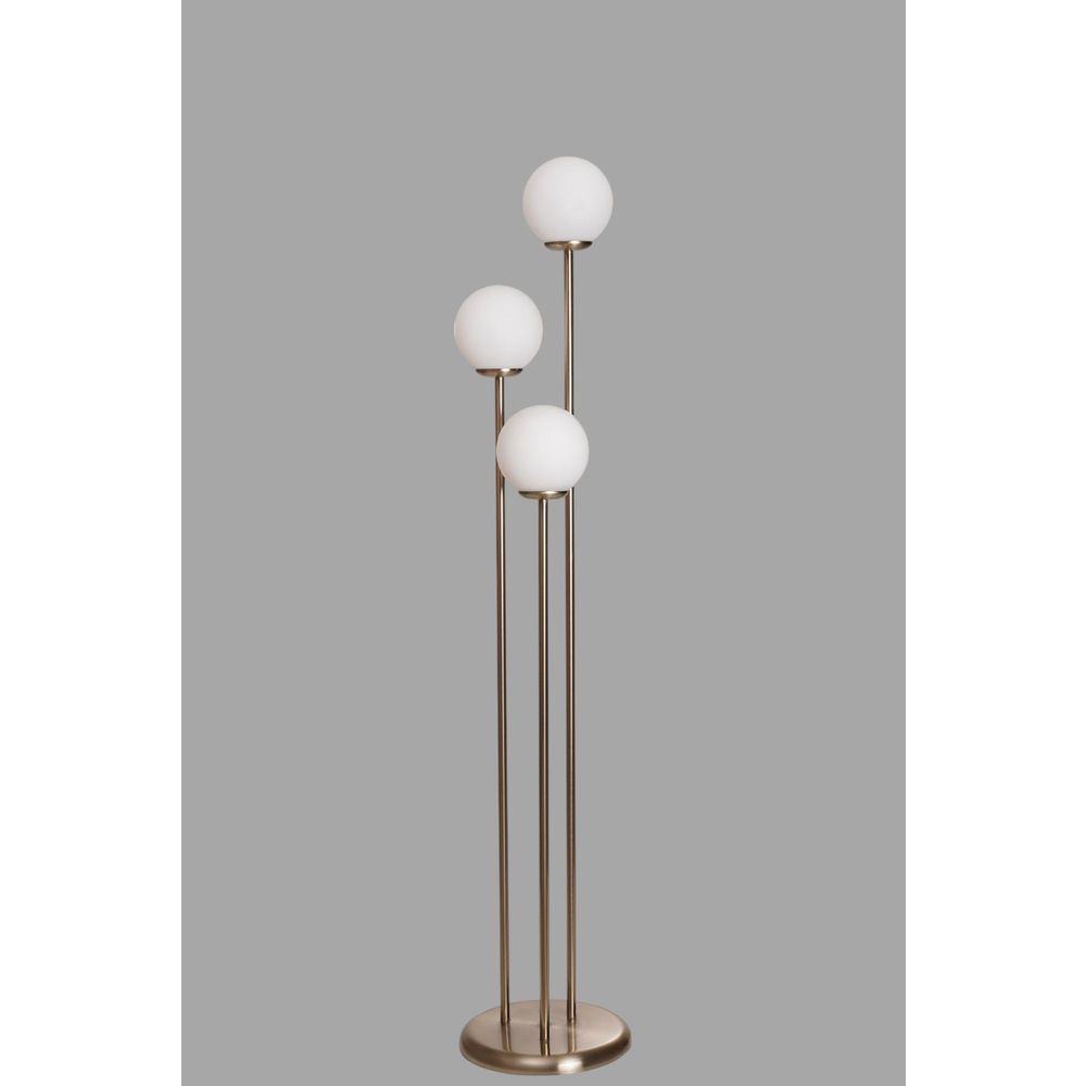 Opviq Podna lampa 558, bijela, mat krom slika 3