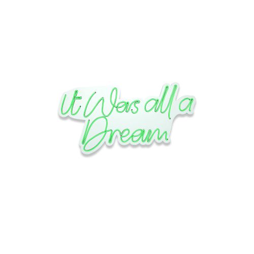 Wallity Ukrasna plastična LED rasvjeta, It was all a Dream - Green slika 11