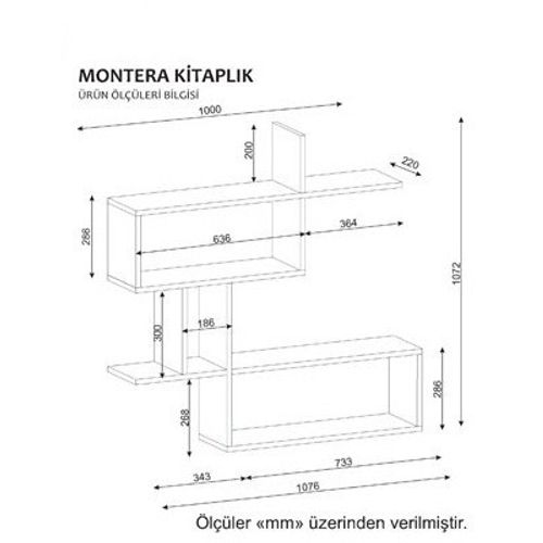 Woody Fashion Zidna polica, Bijela boja, Montera - White slika 3