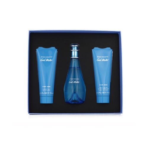 Davidoff Cool Water for Women EDT 100 ml + SG 75 ml + BL 75 ml (woman) slika 1