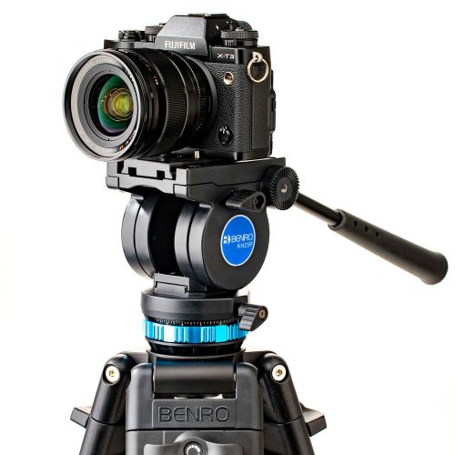 Benro KH25P Al Dual-Tube 3-sect video tripod set slika 6