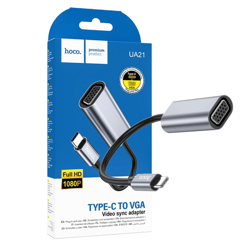 hoco. Adapter USB type C na VGA - UA21 slika 1