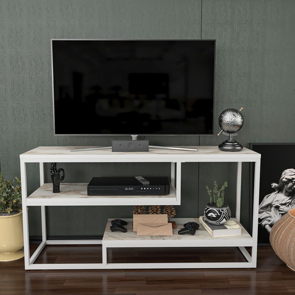 TV stalak Lorin, boje Ephesus, bijela slika 1