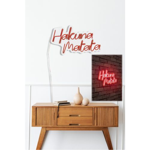 Hakuna Matata - Red Red Decorative Plastic Led Lighting slika 4