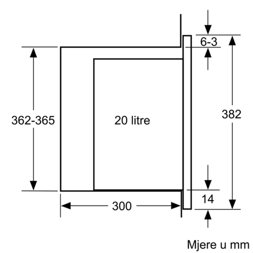 Bosch ugradbena mikrovalna pećnica BFL523MS0 slika 9