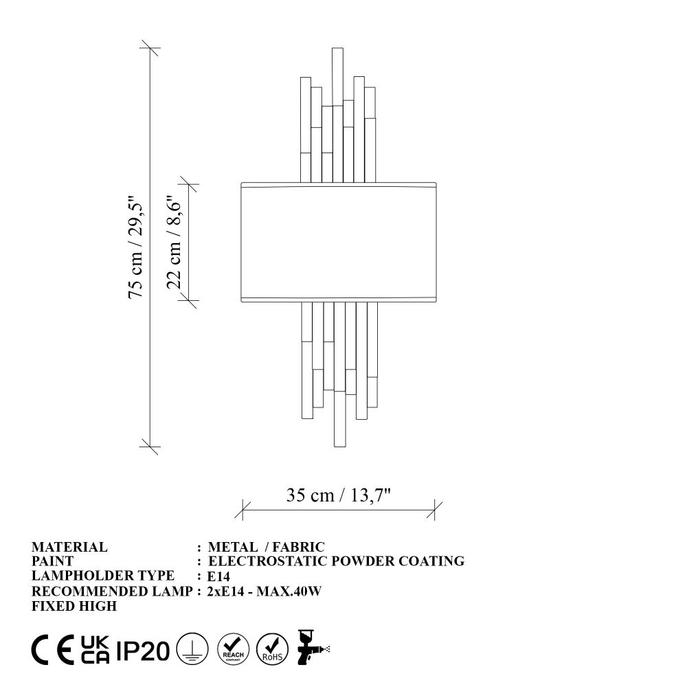 Zidna Lampa Axıs - 15103 slika 7