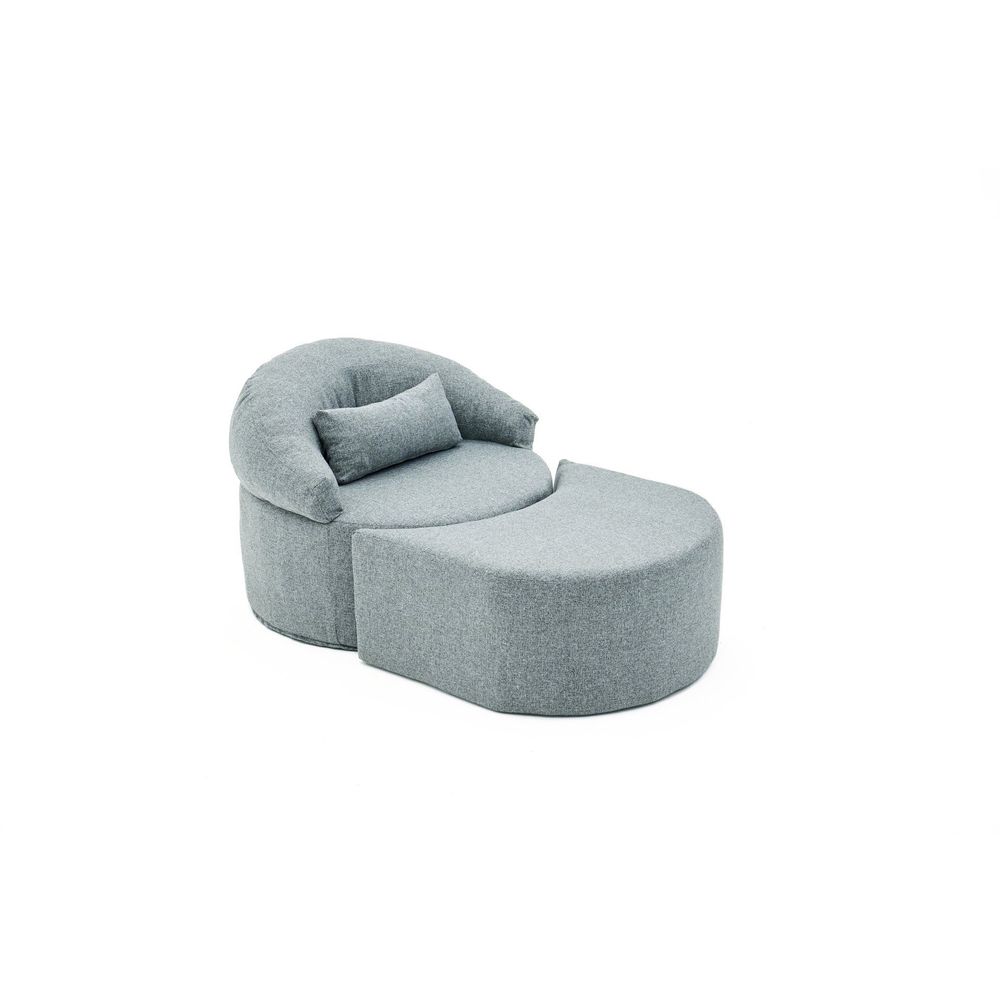 Jednosjed Sofa-krevet Pitta u sivoj boji slika 5