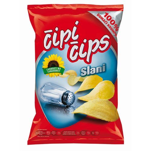 Čipi čips slani 130g slika 1