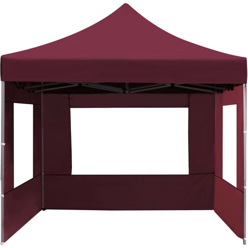 Profesionalni sklopivi šator za zabave 4,5 x 3 m crvena boja vina slika 18