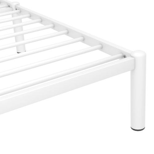 Okvir za krevet bijeli metalni 180 x 200 cm slika 39