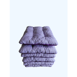 Pamučni jastuk za stolice, pamuk, ljubičasti + lila sa točkicama 6 komada