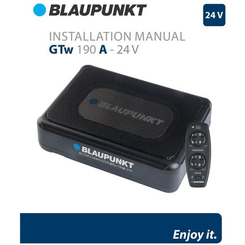 BLAUPUNKT subwoofer aktivni GTW 190 A 24V slika 5