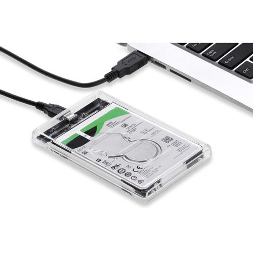 HDD Rack 2.5 SATA USB Tip C 3.0 Linkom Transparentni slika 1