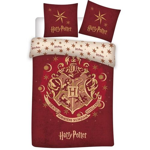 Harry Potter Hogwarts pamučni set posteljine 140x200cm slika 1