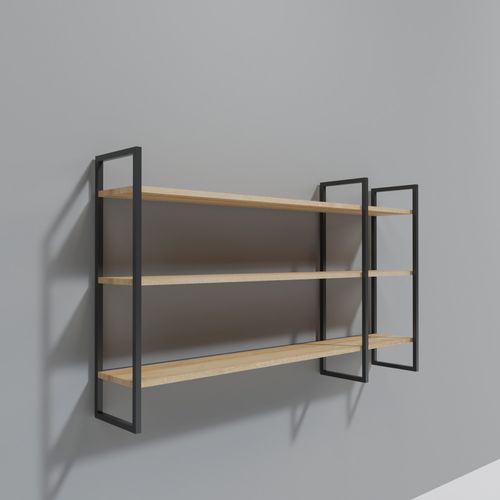 Weiden L2026 Oak
Black Wall Shelf slika 3