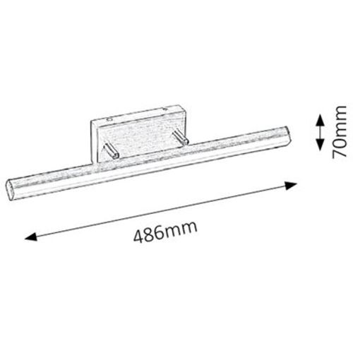 Rabalux Silas LED zidna LED 12W,bronza,IP44 Kupatilska rasveta slika 3