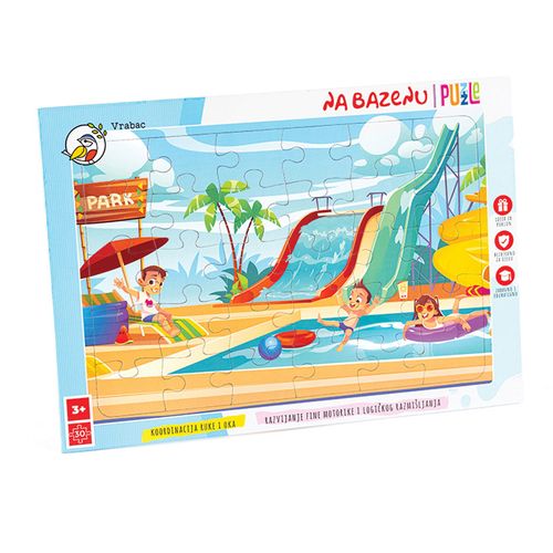 VRABAC PLAYGROUNDS, puzzle Fun 30, Na bazenu slika 1