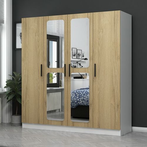 Kale - 3868 Walnut
White Wardrobe slika 1