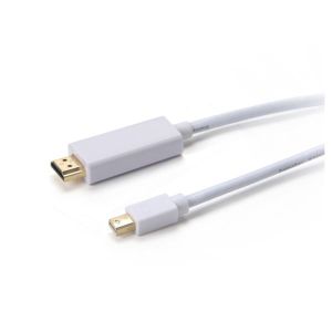 NaviaTec Mini Display port plug to HDMI plug 2m cable