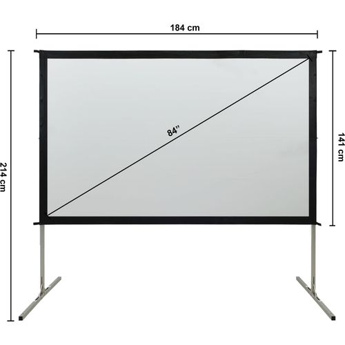 Brzo sklopivo projekcijsko platno 84 " 16 : 9 slika 29