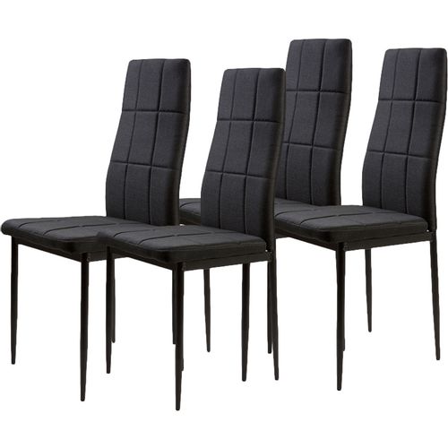 ModernHome set stolica za blagovaonicu DC860-4 crni slika 6