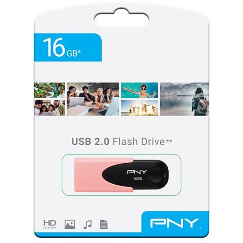 USB stick PNY Attaché 4 Pastel, 16GB, USB2.0, rozi slika 1