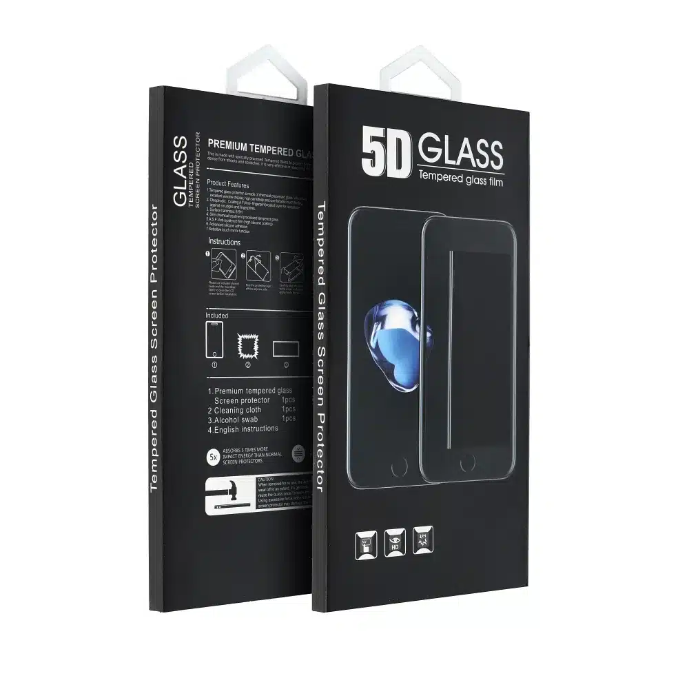 5D Full Glue kaljeno staklo za Honor 400 Pro – sa crnim rubom slika 1